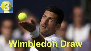 Wimbledon Draw Djokovic Enters as 2 Seed 1 Favorite  Three Ep 134 [upl. by Salchunas98]