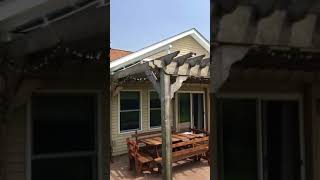 Tension Shade System over Pergola [upl. by Tamer]