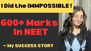 My NEET STORY🤫🤫How to score 600 in NEET2024mbbs study studyhard neet [upl. by Avla]