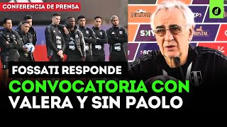 FOSSATI REVELA por qué NO CONVOCÓ a Carrillo ni Guerrero a la selección peruana  Depor [upl. by Cathlene]