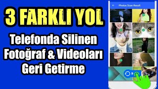 FARKLI YOL  Telefonda Silinen Fotoğraf ve Videoları Geri Kurtarma 2021 Veri Kurtarma [upl. by Ellenor]