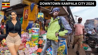 SHOCKING  Inside Downtown Kampala City Uganda 🇺🇬 2024 [upl. by Adabel73]