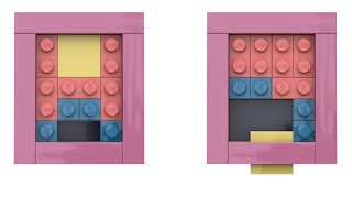 Lego Klotski puzzle stopmotion solving in 81 steps [upl. by Ociredef]