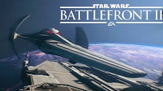 Battlefront 2 DARTH MAULs Cloaking Scimitar Gameplay Star Wars Battlefront 2 Starfighter Assault [upl. by Horten]