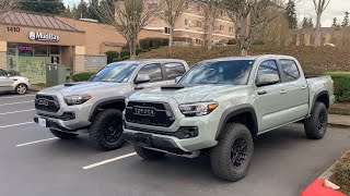 Lunar Rock or Cement Grey 2021 and 2017 Toyota Tacoma TRD Pro [upl. by Magnusson]