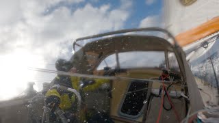 Solo Sailor Ian HerbertJones Onboard footage from Cape Town to Hobart [upl. by Eiramanin972]