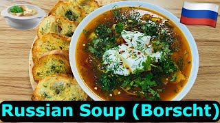 How to make Russian Soup Borscht The Best Classic Chicken Borscht Recipe Как готовить красный борщ [upl. by Neeli]