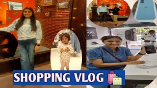 Shopping Vlog 🛍️ huge Clothing hallBuying a new iphone16 plus📱Day Out with Familyyoutubevideos [upl. by Ahseiyk413]