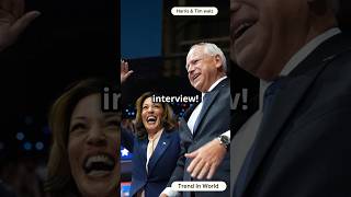 Harris amp Walzs First Joint Interview with CNN shorts election2024 dnc2024 trendingnews [upl. by Llemaj451]