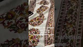 kalamkari silk sareesin jungle themePrice1099Dm 6304452110 to order trending trendingshorts [upl. by Tyre]