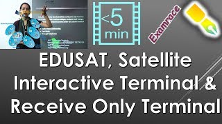 EDUSAT SIT Satellite Interactive Terminal amp ROT Receive Only Terminal  Higher Education [upl. by Ennyl459]