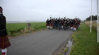 Ceremony  Scottish Memorial  Frezenberg Zonnebeke  18 August 2013 [upl. by Iinden]