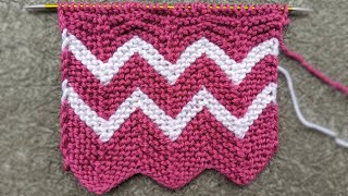 Knit Chevron Stitch [upl. by Azalea]