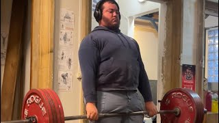 Day 21  Deadlift 220kg double 200kg 5x2 bench 125kg 3x7 [upl. by Brass]