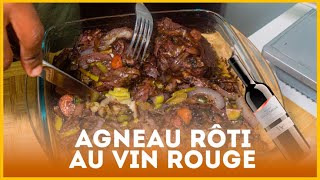 Rôti dagneau au vin rouge [upl. by Naginnarb]