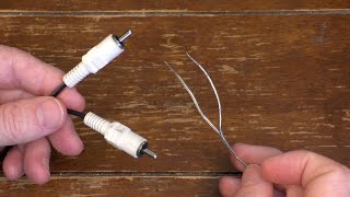 How to Connect Speaker Wire to RCA Plug [upl. by Ruyam]