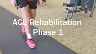 Torn ACL Rehab  Phase 1 OIWK Therapy Center [upl. by Ardnasirhc]