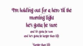 Holding Out For A Hero  frou frou lyrics HD [upl. by Ayamahs]