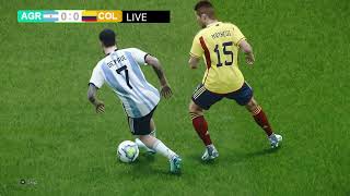 🔴LIVE  Argentina vs Colombia  Copa America 2024  PES 21 Simulation Gameplay [upl. by Burlie133]