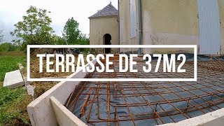 couler du béton  terrasse et trottoirs  vidéo n°26 [upl. by Glynas]