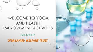 Stay Healthy and Yoga Program initiatives by GitaRaniJD Welfare Trust [upl. by Ihsar286]