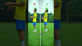 How to do HEADSTALL ⚽️football footballskills soccer shorts tutorialvideo [upl. by Coffeng]