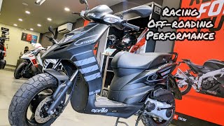 New Aprilia Storm 125 BS6 Matte Black Performance Scooter Detailed Hindi Review [upl. by Ahsema]