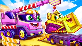 Bulldozer Car Song 🚜🏗️ Construction Vehicles Got Hurt 🚑🚨 Toonaland [upl. by Acinomal]