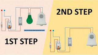 how to connect calling bell wiring diagram bell switch connection calling bell connection [upl. by Etnahs349]