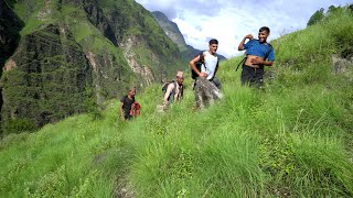 dharme went to village market to buy toilet pan with village friends  rural Nepal ruralnepall [upl. by Akirehs]