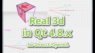 Real 3D in Qt 487 No DirectX No OpenGL [upl. by Pope906]