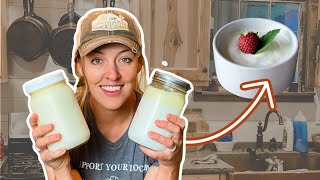 The EASY Way to Make Homemade Yogurt with fewer dishes [upl. by Oletta926]