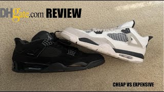 DHGATE JORDAN 4 REVIEW  CHEAP VS EXPENSIVE [upl. by Trinatte595]