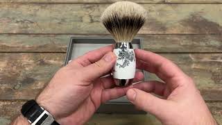 Unboxing the Mühle x Meissen Porcelain Silvertip Shaving Brush 493 ED MEISSEN [upl. by Everson]