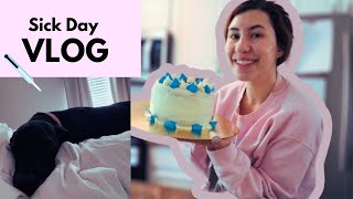 Vlog 4  Baking SICK Day Adams BIRTHDAY PAINT swatches SKIN problems SD 480p [upl. by Aneertak907]