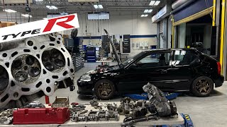 JDM K20A TypeR Engine Full Teardown  Track Ready 1996 Honda Civic DX Hatchback [upl. by Eyllom]