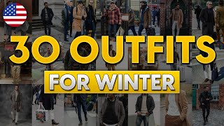 Styleguide 30 Outfits for Winter  Styling for men [upl. by Sumaes810]