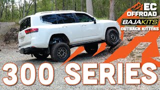 1st Toyota 300 Series Landcruiser Baja Kits In Australia  Install and Test Track RACQ Mount Cotton [upl. by Corliss223]