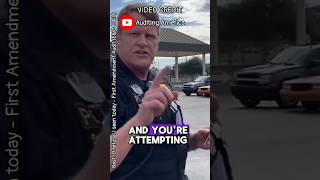 Unprofessional Cop Hates The 1st Amendment [upl. by Aliuqahs]