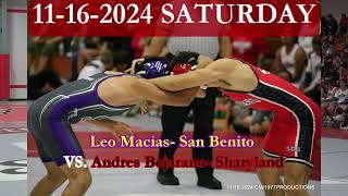 1116202422 Leo Macias San Benito VS Andres Bejarano Sharyland [upl. by Eiramrebma]