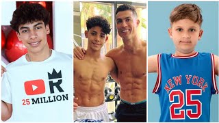 King Ferran vs Cristiano Ronaldo Jr vs Kids Roma Show Natural Transformation 2024 From age 0 To Now [upl. by Ahsilet]