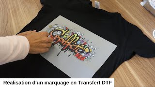 CréaTuto  Réalisation dun marquage en transfert DTF [upl. by Milla772]