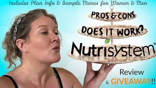 Nutrisystem Review Plans Pros Cons Sample Day amp GIVEAWAY [upl. by Aubin]