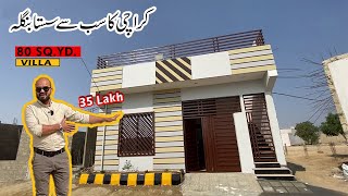 Low Cost Housing Society In Karachi  Villas In Just 35 Lac With Solar  Gulshane Jiwan Society [upl. by Acyssej139]