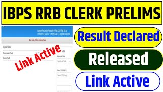 IBPS RRB Clerk Prelims Result 2024  IBPS RRB Clerk Prelims Cut off 2024  IBPS RRB Clek Cut 2024 [upl. by Basset81]