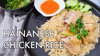 EASY Singapore Hainanese Chicken Rice with the PERFECT Chilli Sauce [upl. by Dragelin]