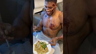 BEHIND SCENES ANTHONY JOSHUA DRESSED UP AS A ZOMBIE riyadhseason boxing [upl. by Aicilas]