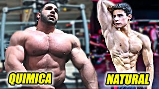 Joven NATURAL vs CAMPEÓN de FISICOCULTURISMO [upl. by Jenesia492]