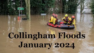 Collingham Floods  January 2024 [upl. by Pedrick20]