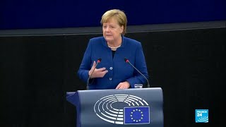 Angela Merkel respalda la creación de un ejército europeo [upl. by Misa]